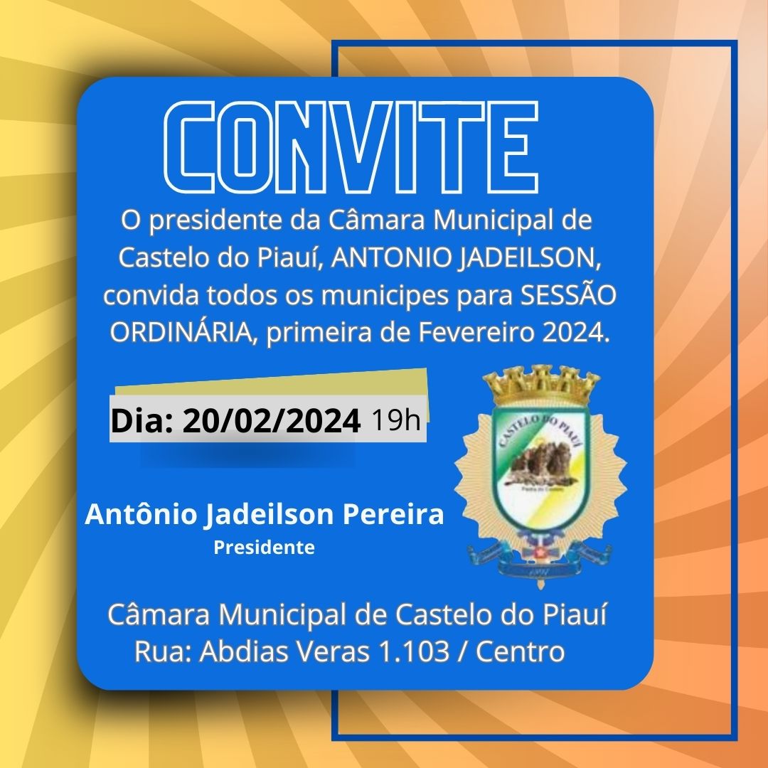 Convite à População Castelense